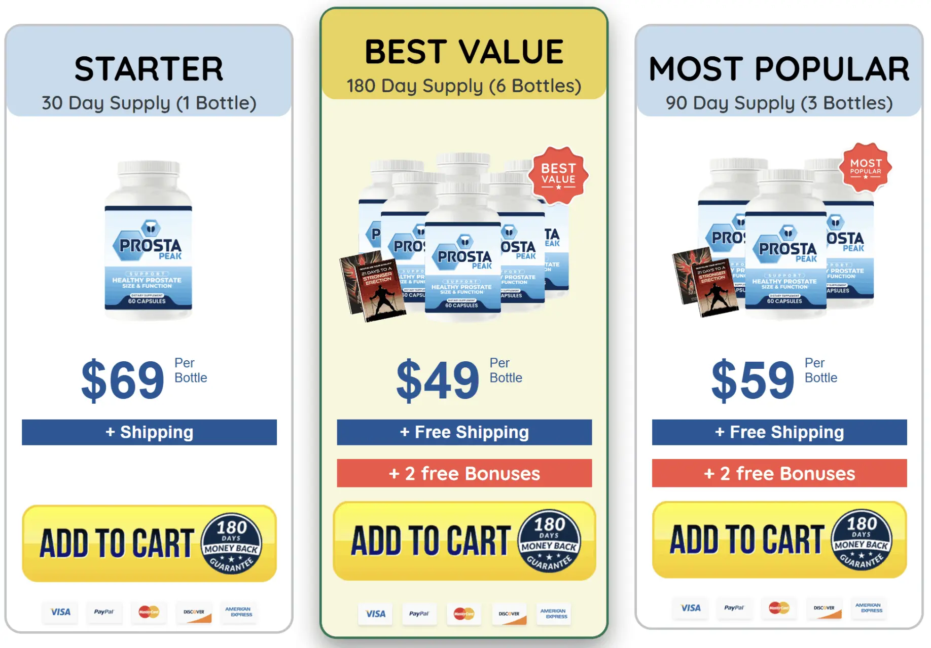 Prostea Peak prostate health formula bottle image